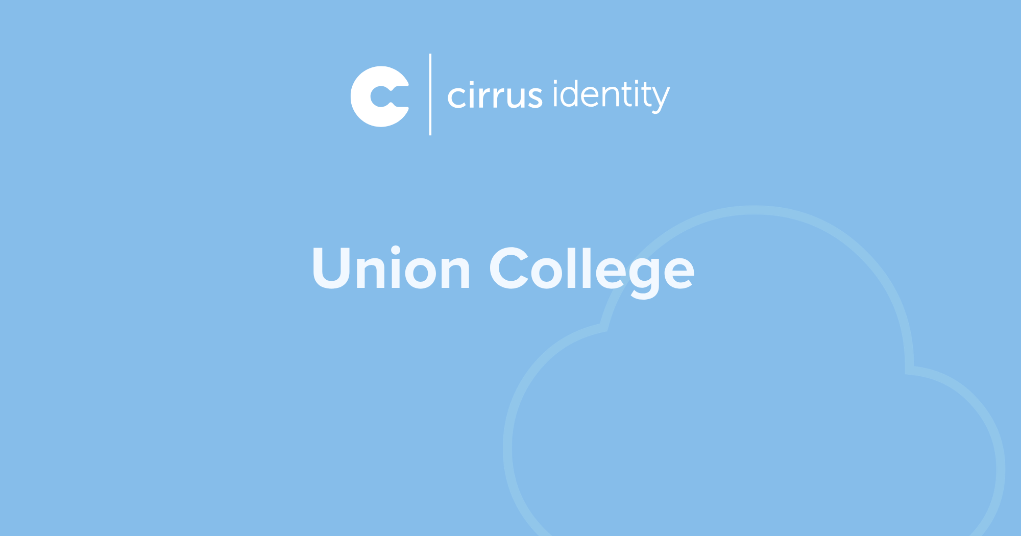Union College & Cirrus Identity
