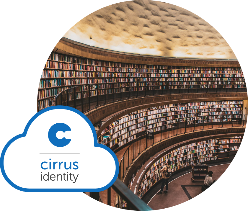 cirrus logo with library image