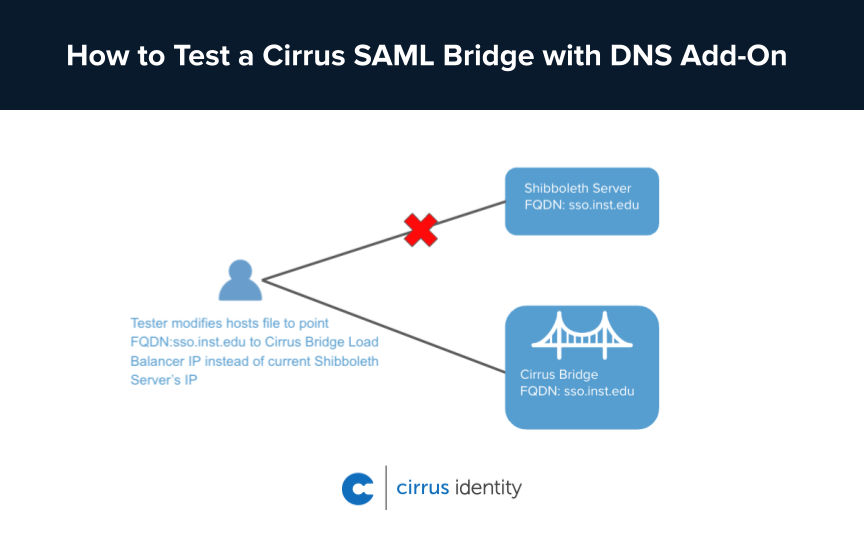 How to Test a Cirrus SAML Bridge with DNS Add-On