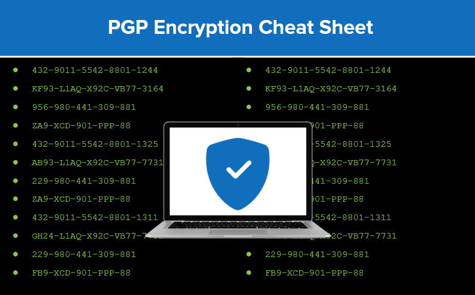PGP Encryption Cheat-Sheet