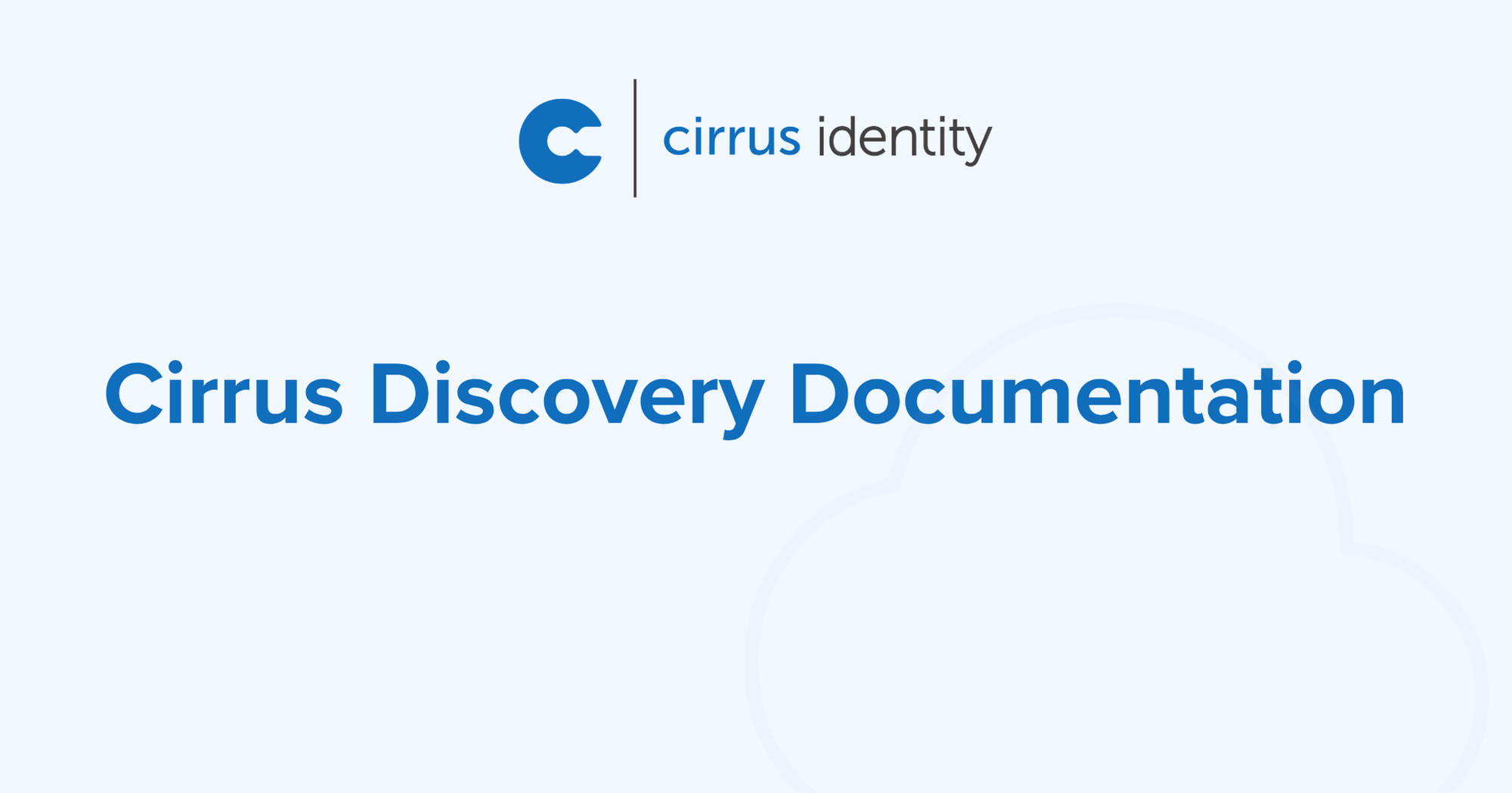 Cirrus Discovery Documentation