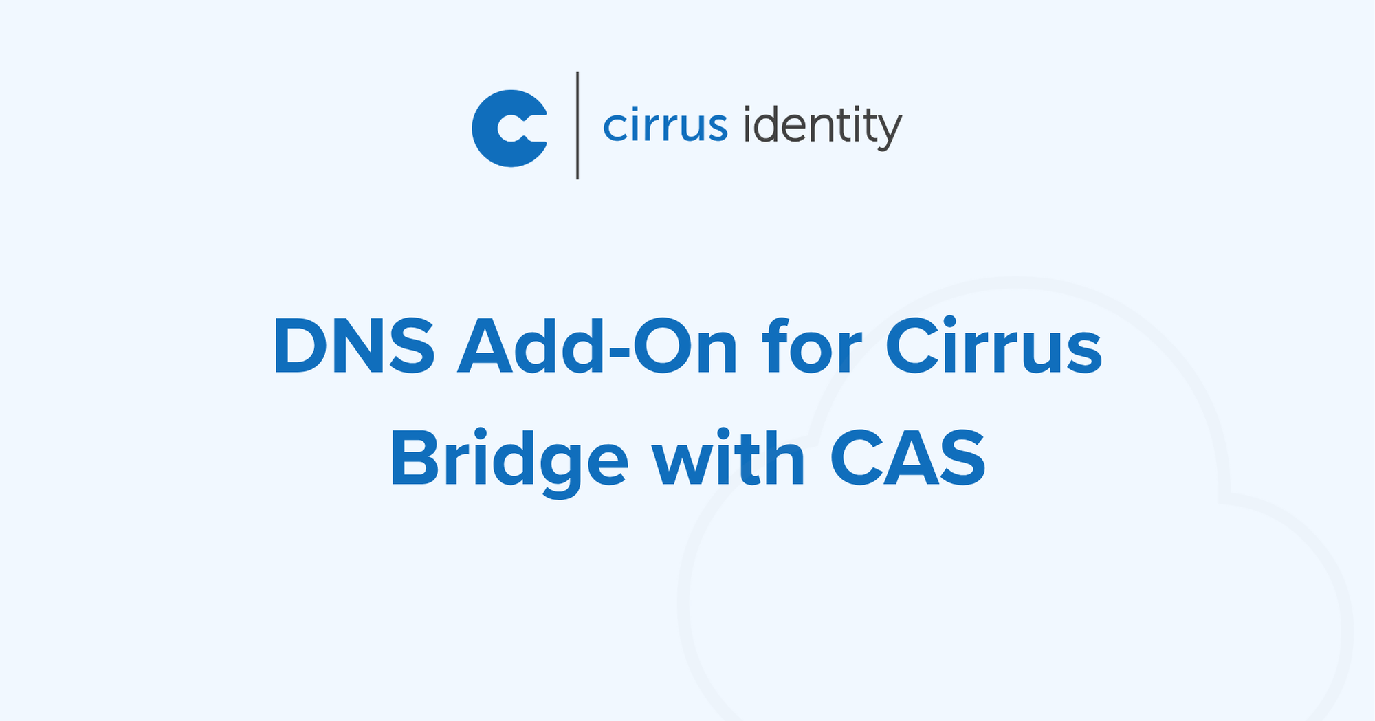 DNS Add-On for Cirrus Bridge with CAS